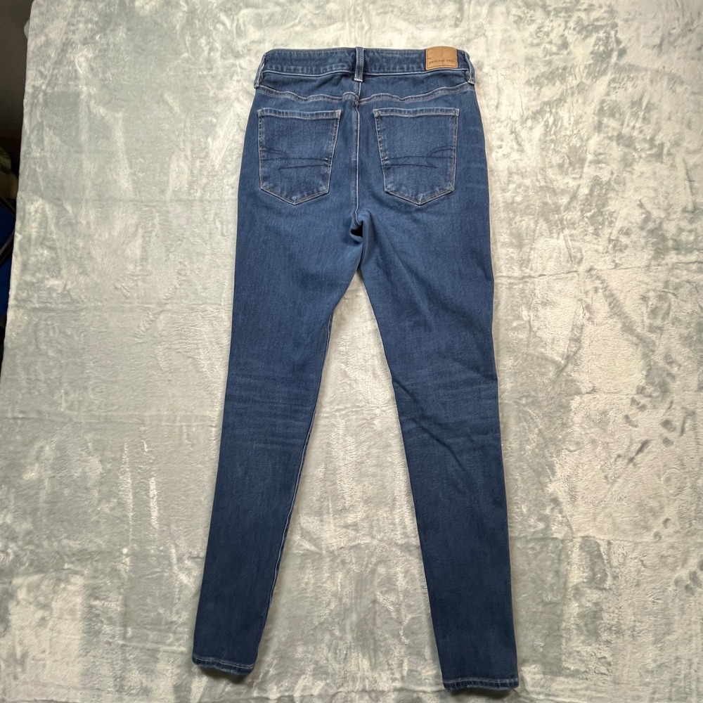 American Eagle Super Hi-Rise Jegging Womens 6 Long Blue Dream Jean Medium Wash - Picture 15 of 15
